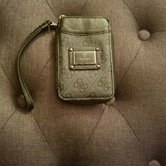 Guess Handbags - Guess Wallet/Card Holder - Charcoal Grey/Black